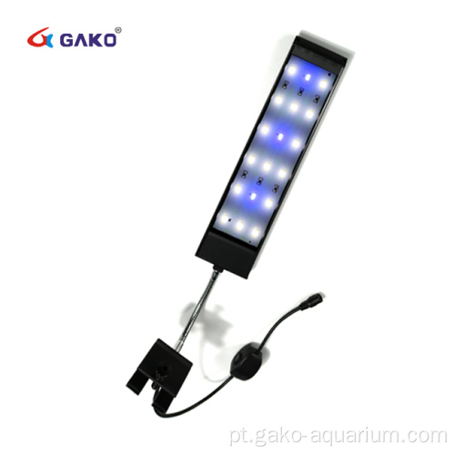 Pequena luz de braçadeira LED plantada para tanques de peixes